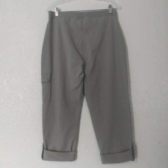 Susan Graver women's size M gray weekend crop pants - Picture 6 of 16